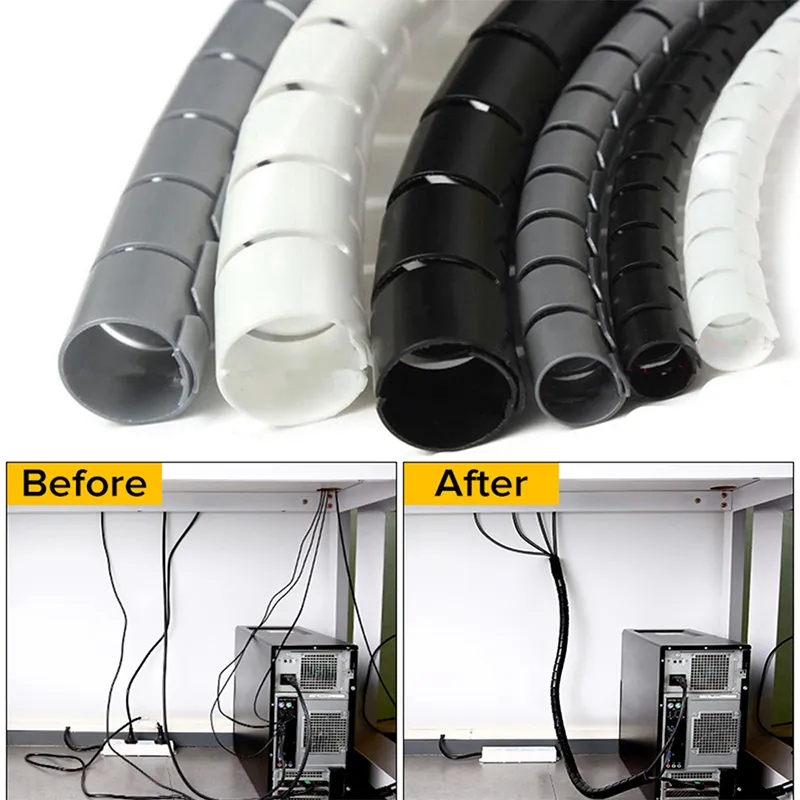 Cable Lock Flexible - Organisateur de câbles en spirale Flexible