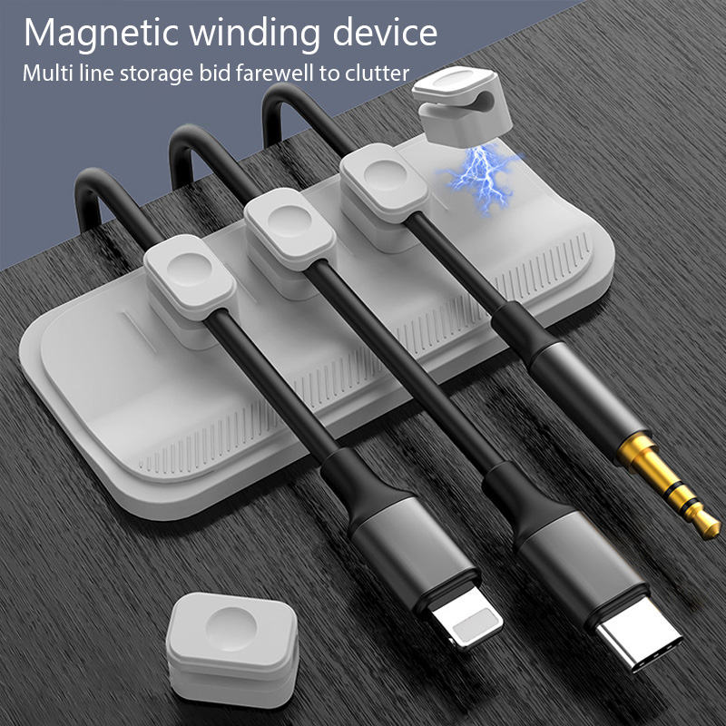 Cable Lock Flexible - Organisateur de câbles magnétique, support de