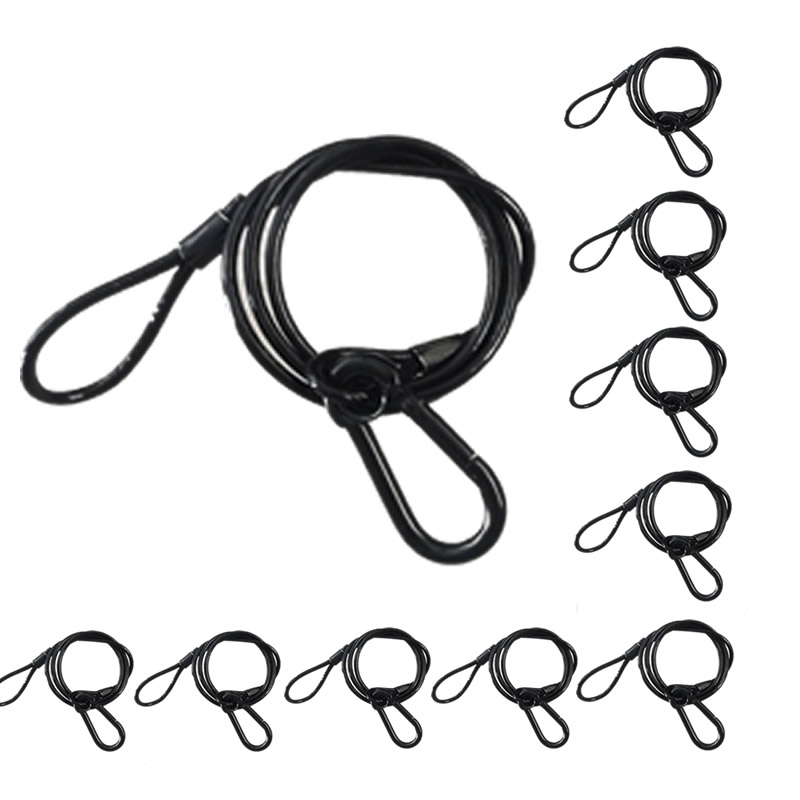 Cable Lock Flexible - Câble de sécurité noir 3mm x