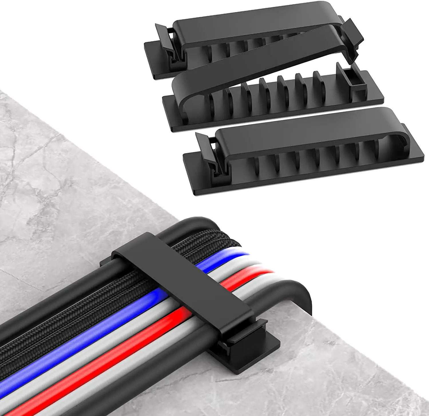 Cable Lock Flexible - Organisateur de câbles, gestion des fils,