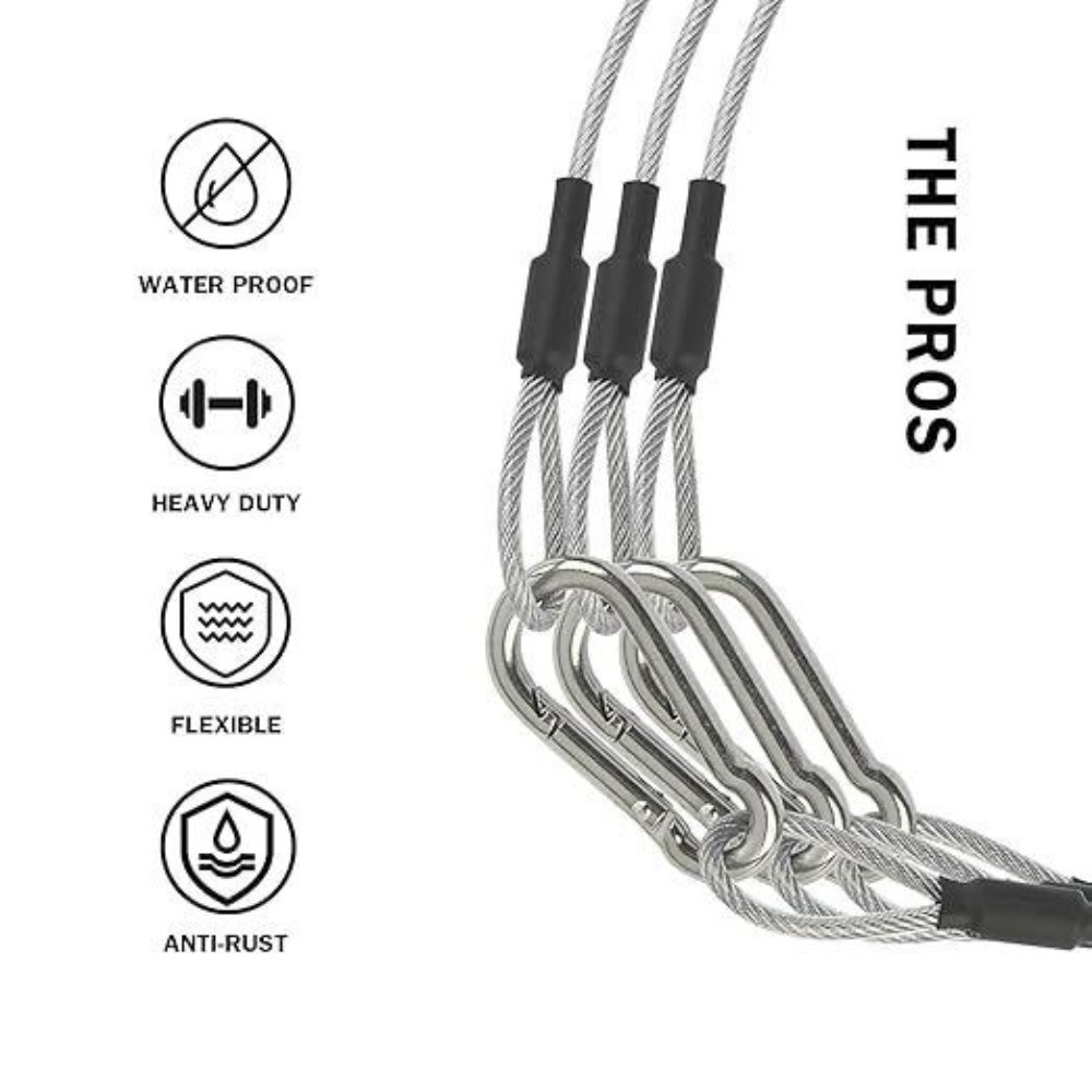 Câble de sécurité en acier ino - Cable Lock Flexible avis et prix