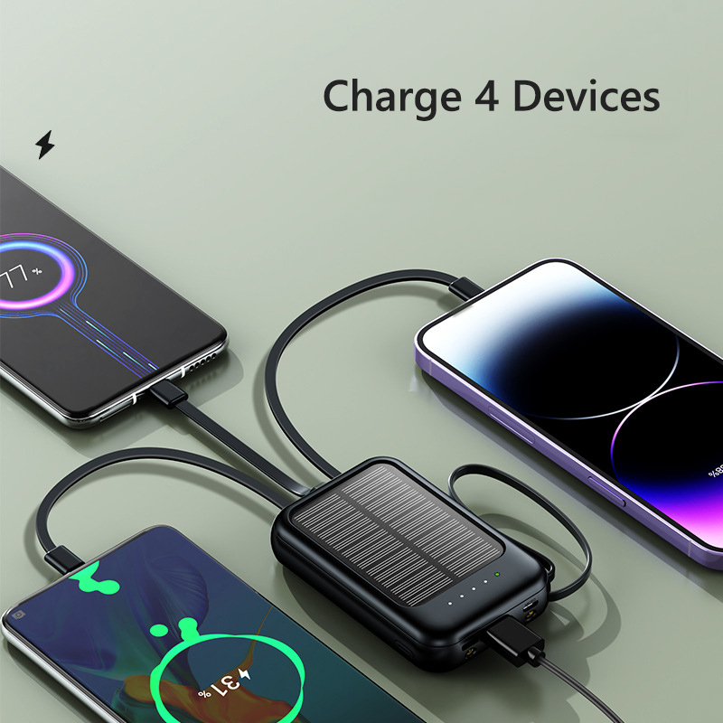 Batterie solaire 50000mAh câbl - Usb Charger Dynamo avis et prix