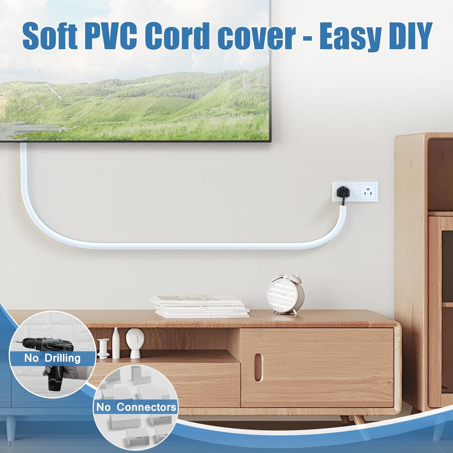 1PC 1/3/5m Goulotte de câblage - Cable Lock Flexible avis et prix