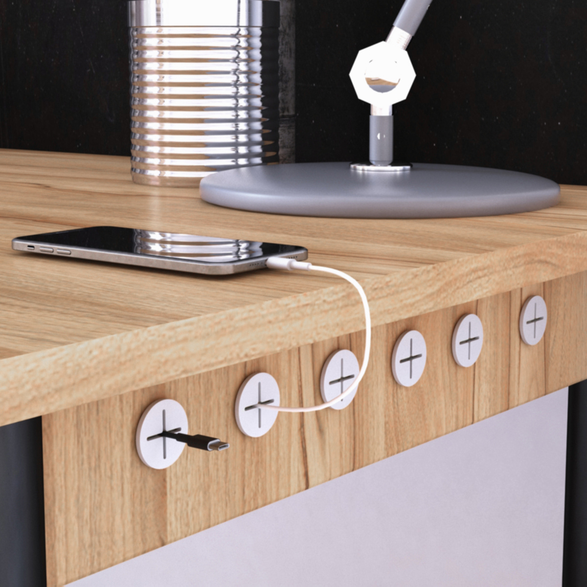 Lot de 14 passe-câbles de bure - Cable Lock Flexible avis et prix